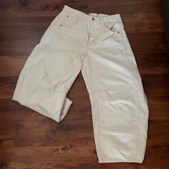 We The Free Good Luck Mid-Rise Barrel Jeans Size 30 NWT - Picture 8 of 11